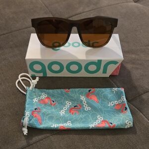 Goodr Brown Sunglasses with Case